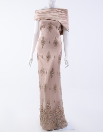 (NEW) HEAVY BEADED EXCLUSIVE IN BROWN