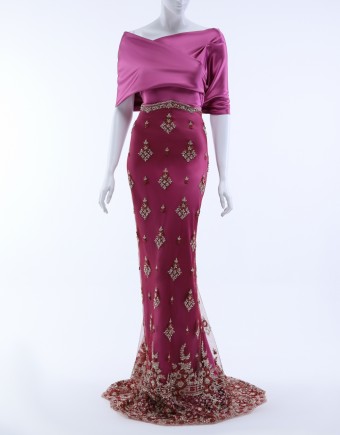 (NEW) HEAVY BEADED EXCLUSIVE IN PLUM