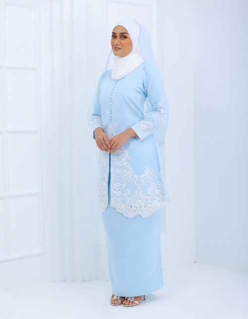 KURUNG QASTURI  DUCHESS AA IN DUSTY BLUE