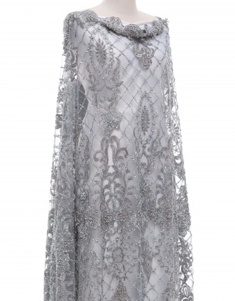 EVE BEADED LACE IN GREY