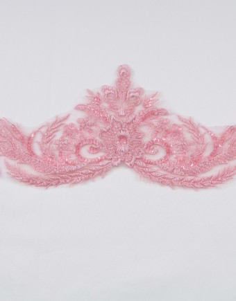 ANNE BORDER LACE BEADED IN PINK