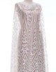 GINGER SEQUIN BEADED LACE IN WHITE