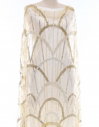 EILA BEADED LACE IN LIGHT YELLOW