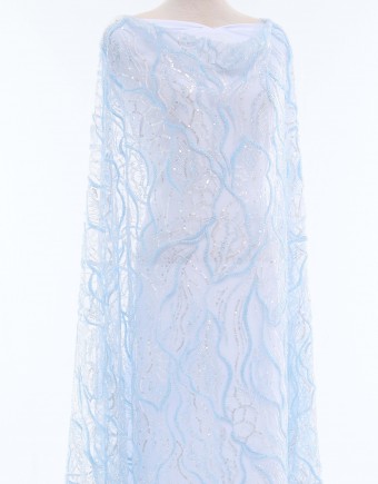 LILLY BEADED LACE IN ICE BLUE