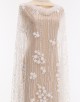 NATALIE BEADED LACE IN OFF WHITE