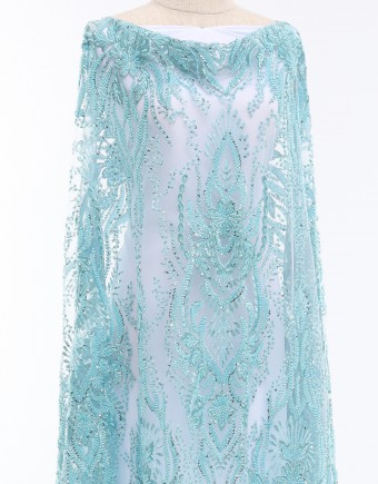 ARYA BEADED LACE IN ICE BLUE