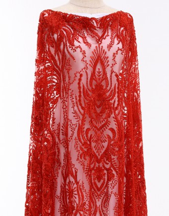 ARYA BEADED LACE IN RED