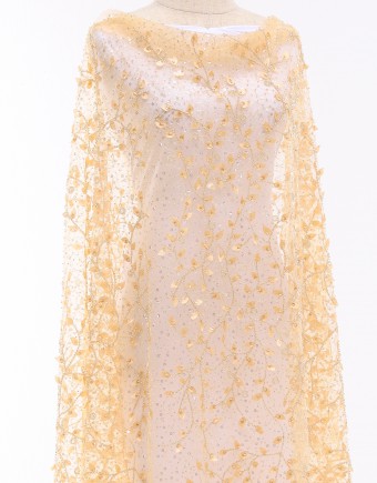 LAYLIN BEADED LACE IN PEACH