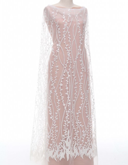 DESHA SEQUIN BEADED LACE IN WHITE