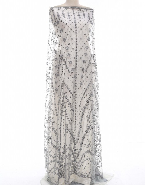 AMELIA BEADED LACE IN GREY