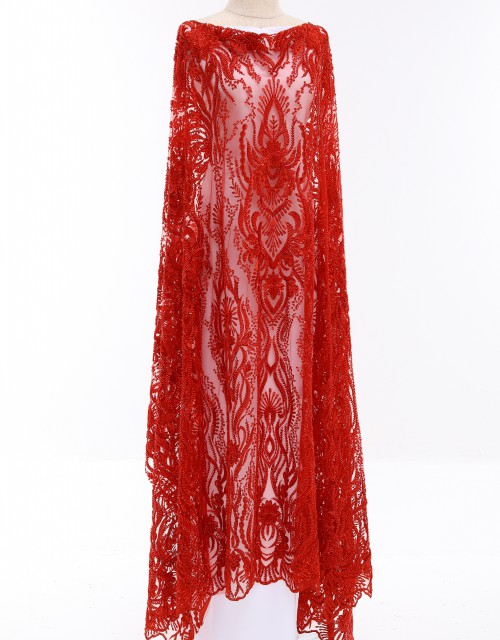ARYA BEADED LACE IN RED