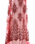 AMY BEADED LACE IN RED