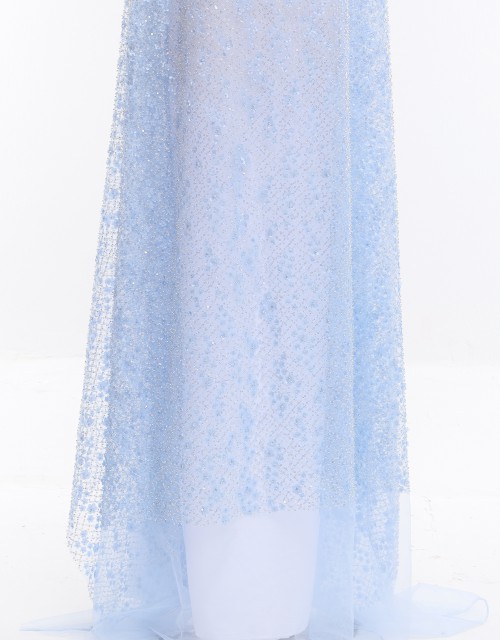 EVERLY BEADED LACE IN LIGHT BLUE