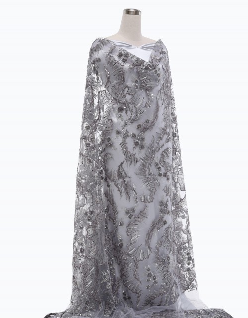 BRUCE SEQUIN LACE IN GREY