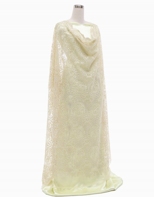 HELLINA PLAIN LACE IN SOFT YELLOW
