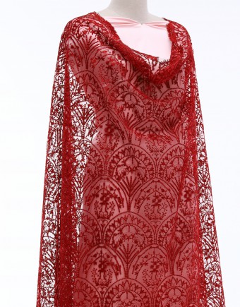 HELLINA PLAIN LACE IN RED