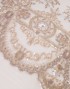 VIOLET PEARL BEADED LACE IN BROWN