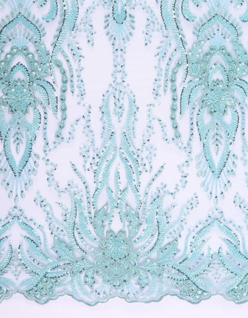 ARYA BEADED LACE IN ICE BLUE