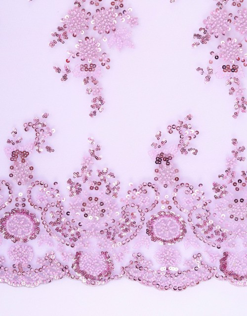 SARAH BEADED LACE IN PINK