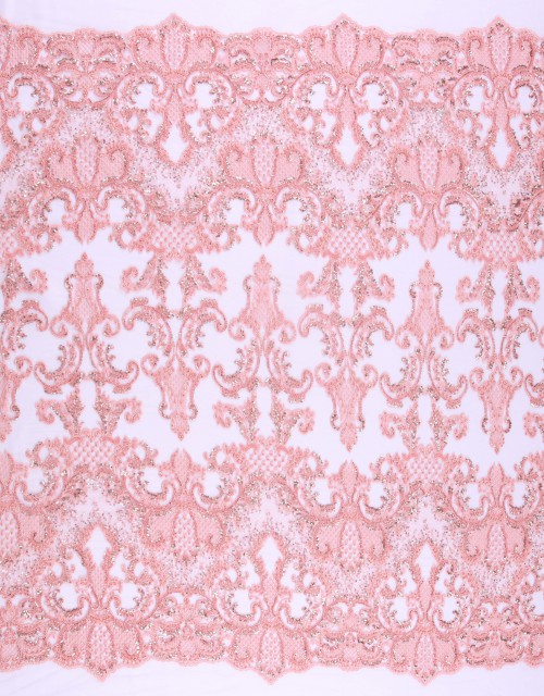 ANNE HEAVY BEADED LACE IN PINK
